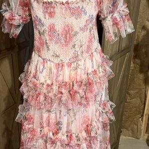 Floral Pink SHEIN Dress